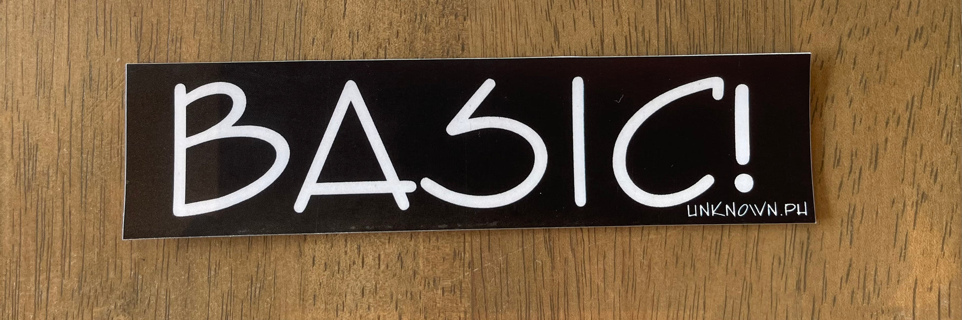 BASIC! Slap sticker