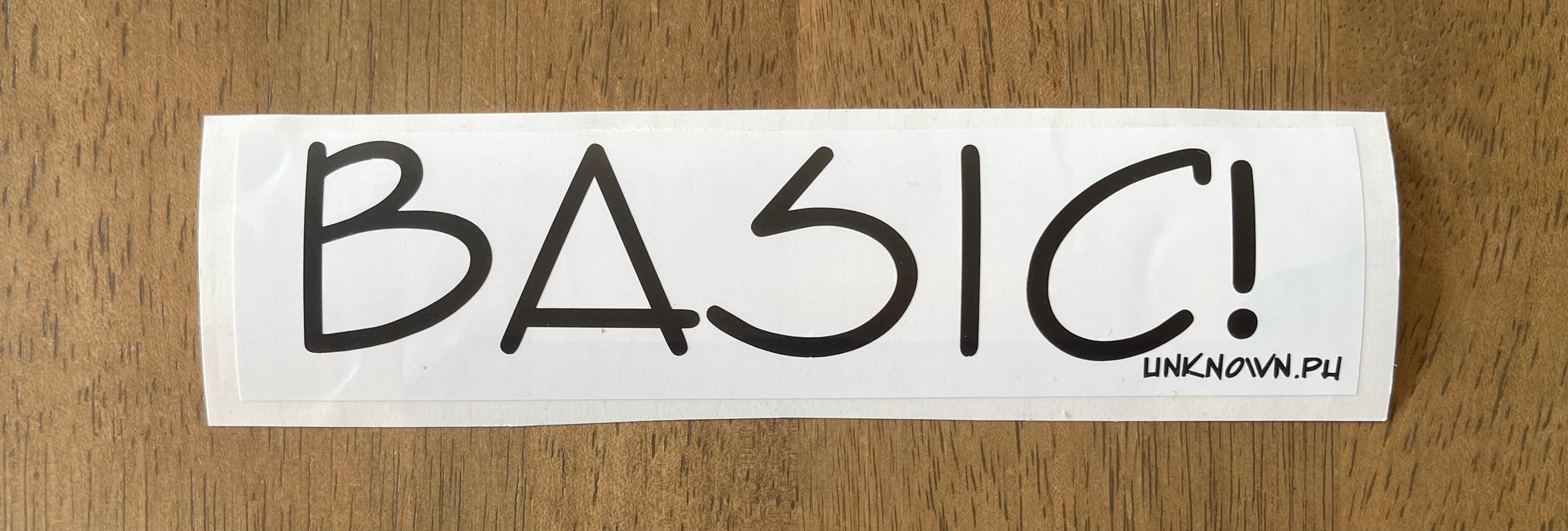 BASIC! Slap sticker