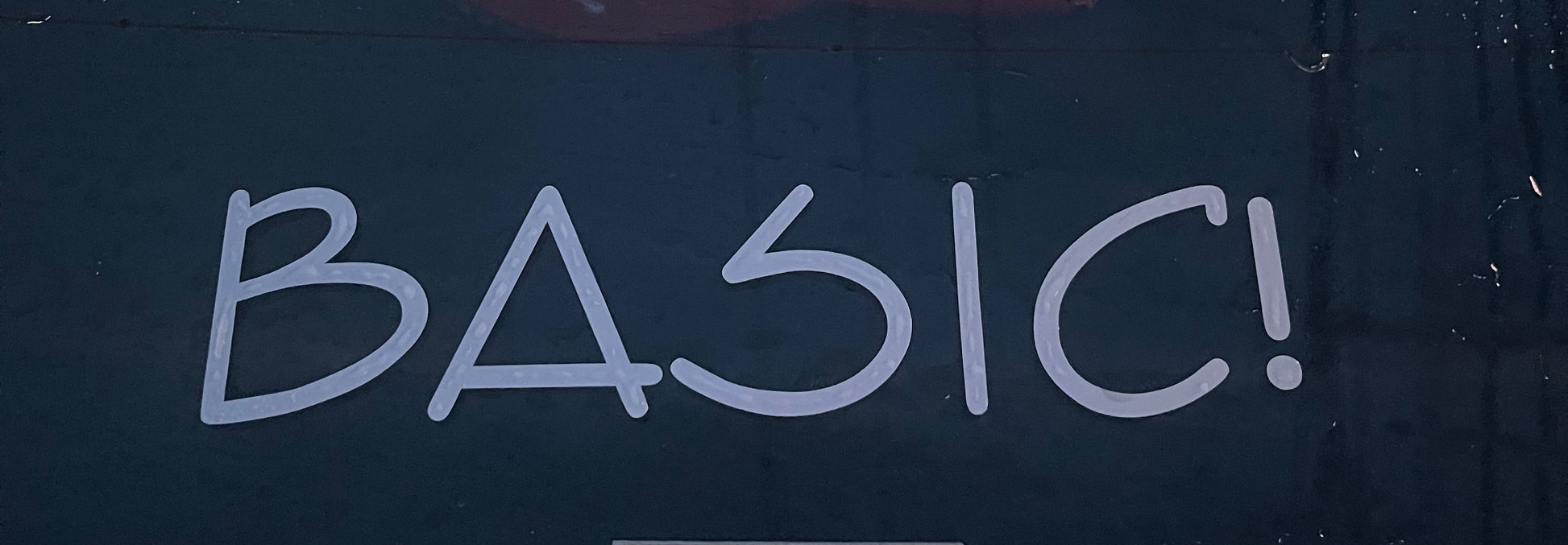 BASIC! Slap sticker
